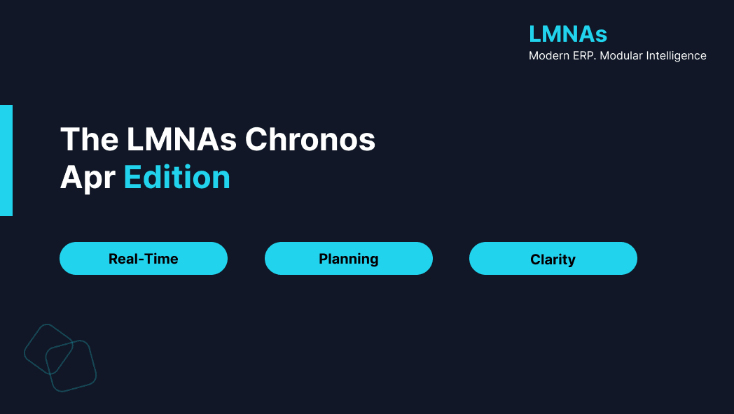 Welcome to the Apr Edition of LMNAs Chronos